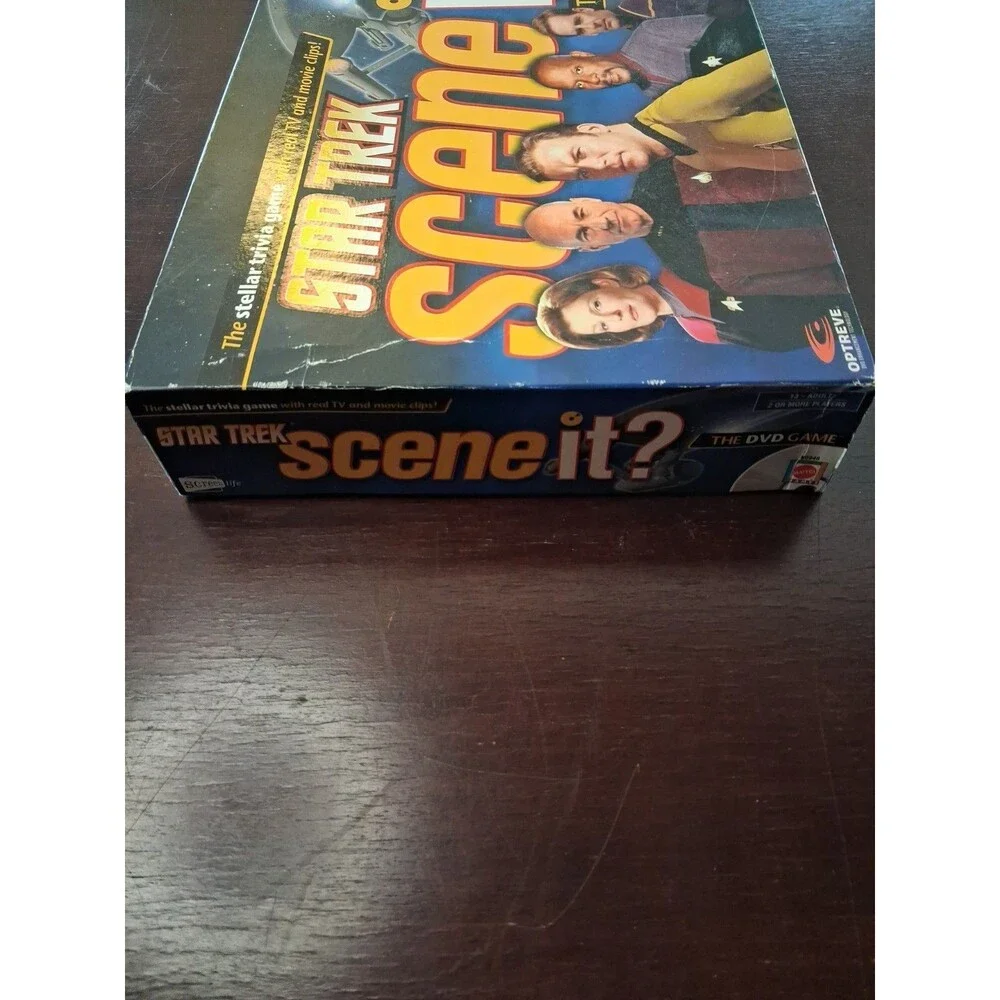 Star Trek Scene It? DVD Game with Real TV and Movie Clips, New Open Box